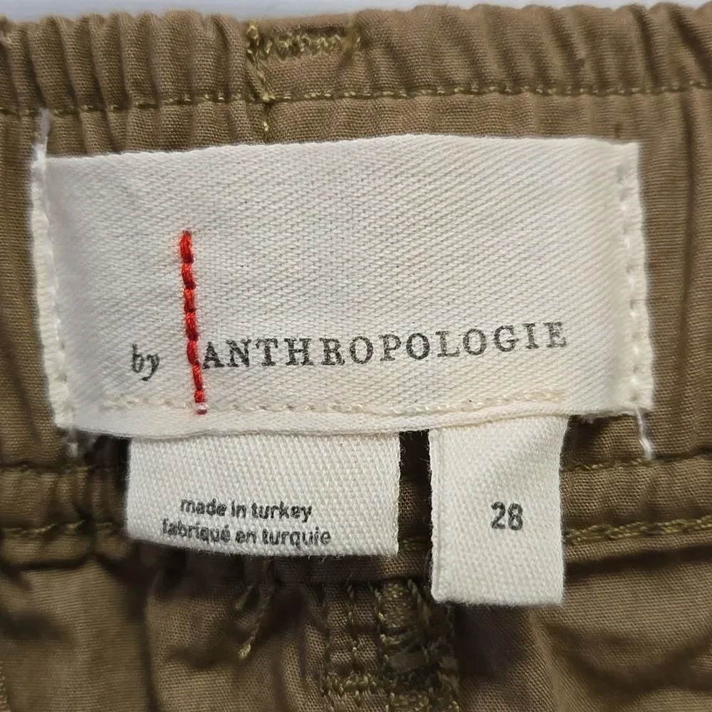 Anthropologie Tan Cargo Parachute Pants Size 28 Bungie‎ Ankle - Picture 6 of 16